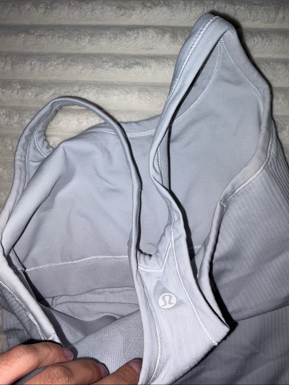 lululemon athletica Light Blue Ribbed Racerback Tank - Picture 4 of 4